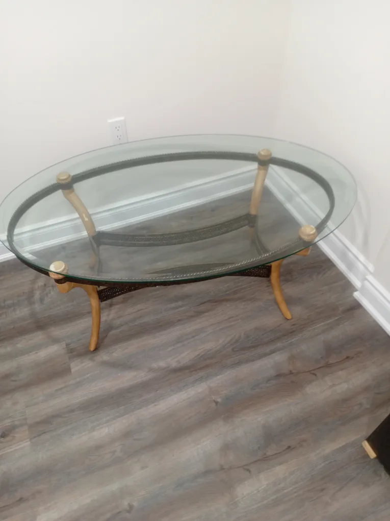 Oval Glass Coffee Table thumbnail