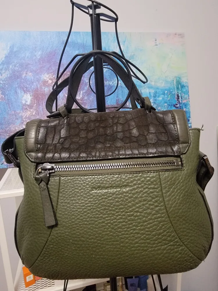 Mackage Olive Green Leather Satchel image indicator(4)