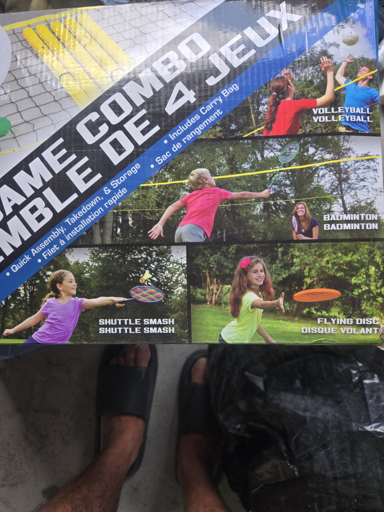 EastPoint 4 Game Combo Set - Badminton, Volleyball, More! - photo 2
