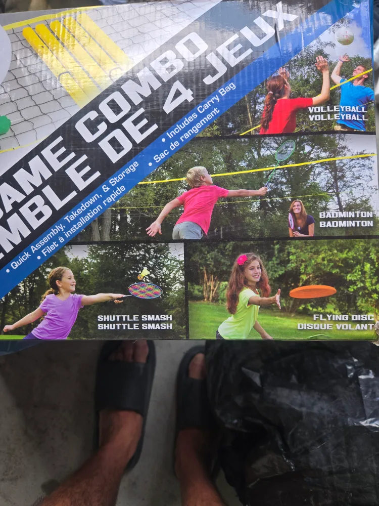 EastPoint 4 Game Combo Set - Badminton, Volleyball, More! image indicator(2)