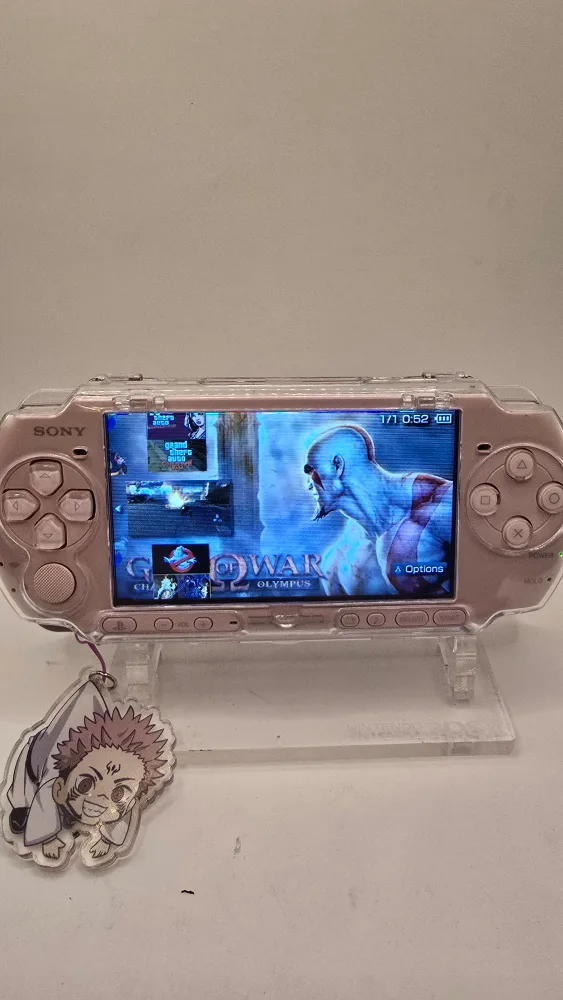 Sony PSP pink modded 128 gb sd card image indicator(3)