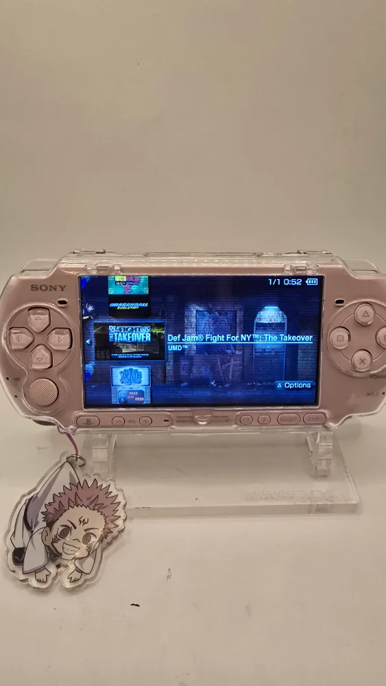 Sony PSP pink modded 128 gb sd card image indicator(6)