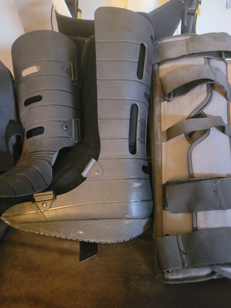 Walking Boot including Knee Brace