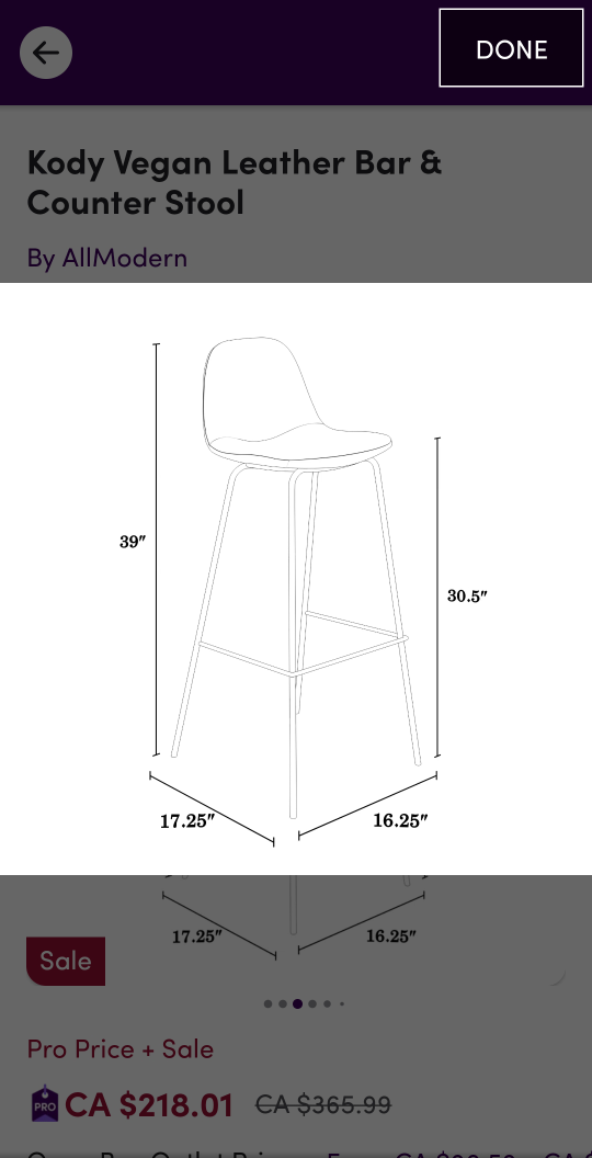 Vegan Leather Bar and Counter Stools - photo 2