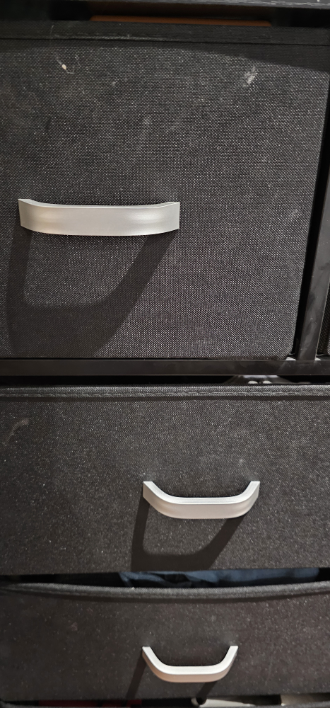 Black Fabric Storage Dresser - photo 2