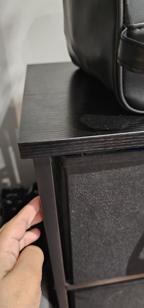 Black Fabric Storage Dresser - photo 3