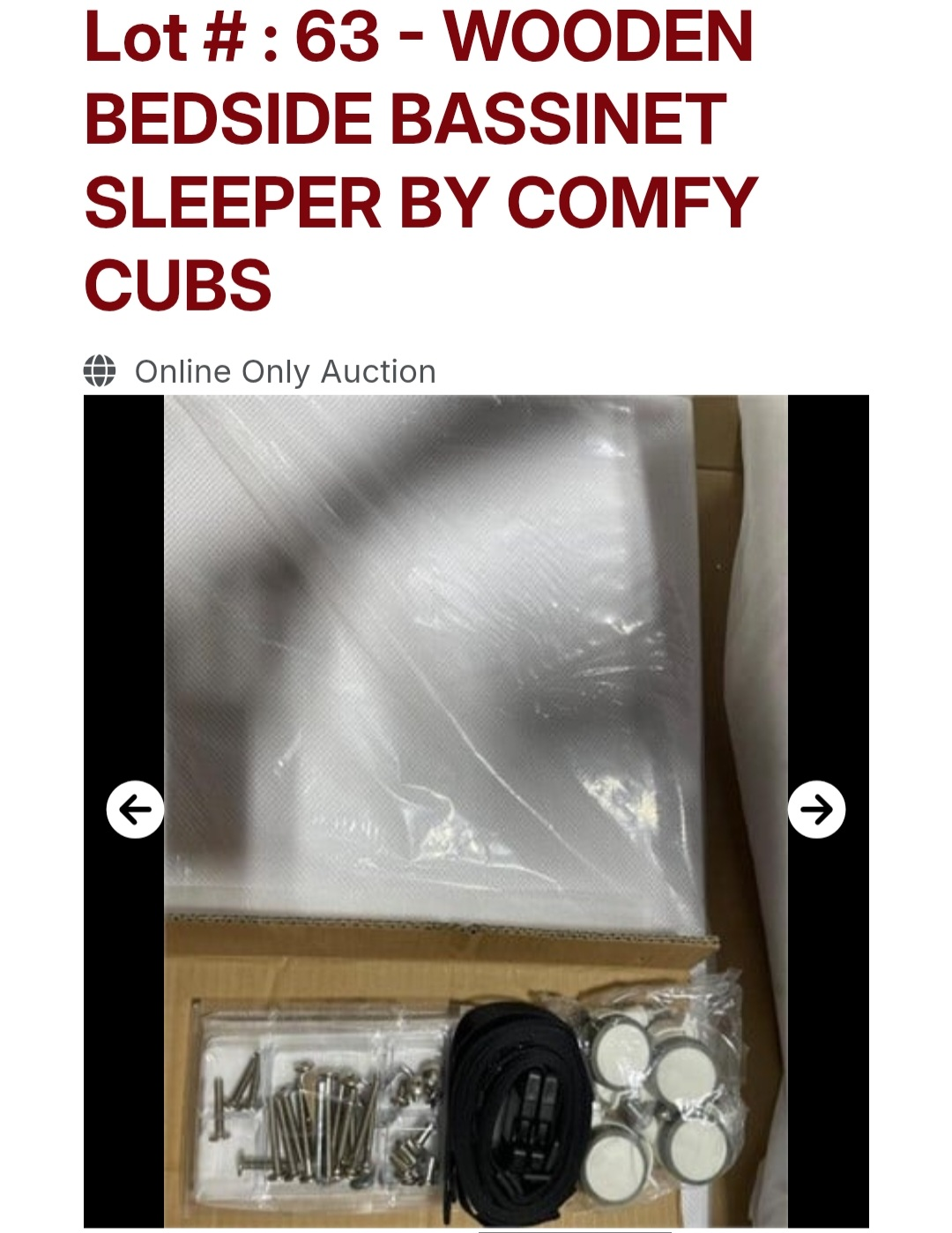 Comfy Cubs Wooden Bedside Bassinet Sleeper - photo 4
