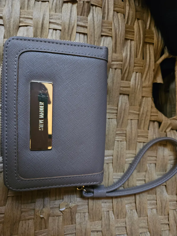 Steve Madden Gray Wallet with Wrist Strap thumbnail