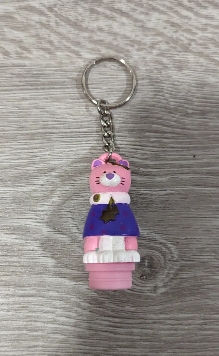 Brand New Pink Cat Keychain thumbnail