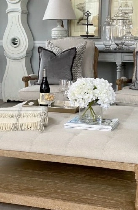 Bench/Ottoman  With Wood Shelf - photo 2