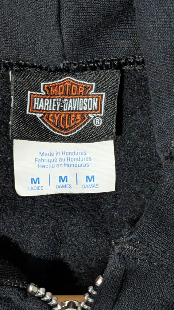 Harley-Davidson Zip-Up Hoodie + Cuban Link Chain image indicator(4)