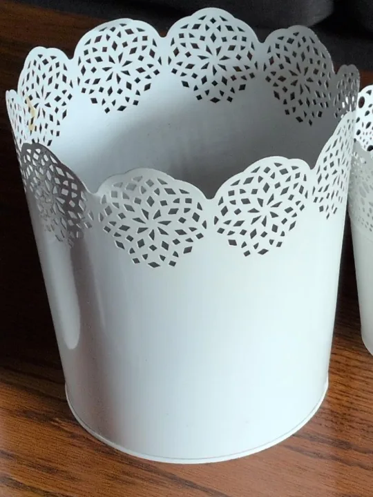 White Metal Plant Pots thumbnail