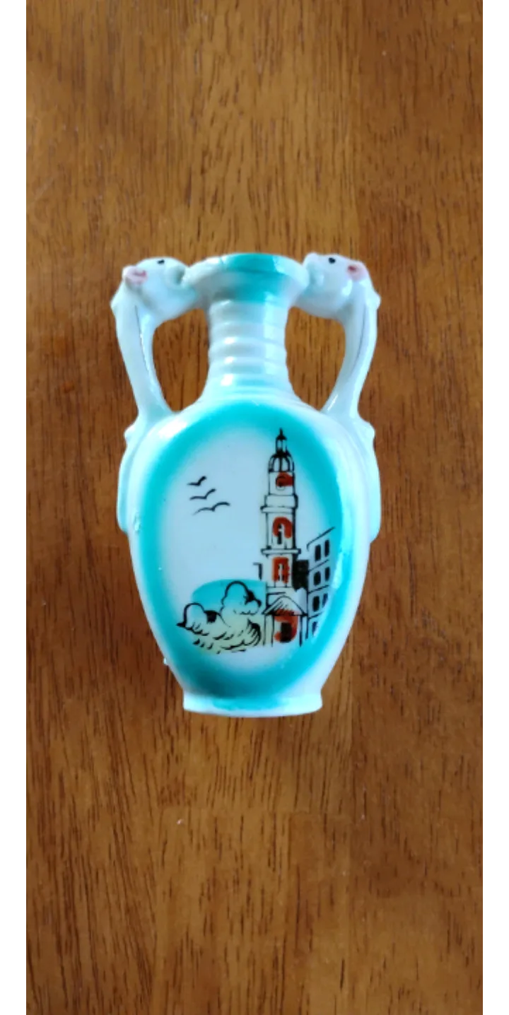 Vintage Japan Miniature Vase with Handles thumbnail