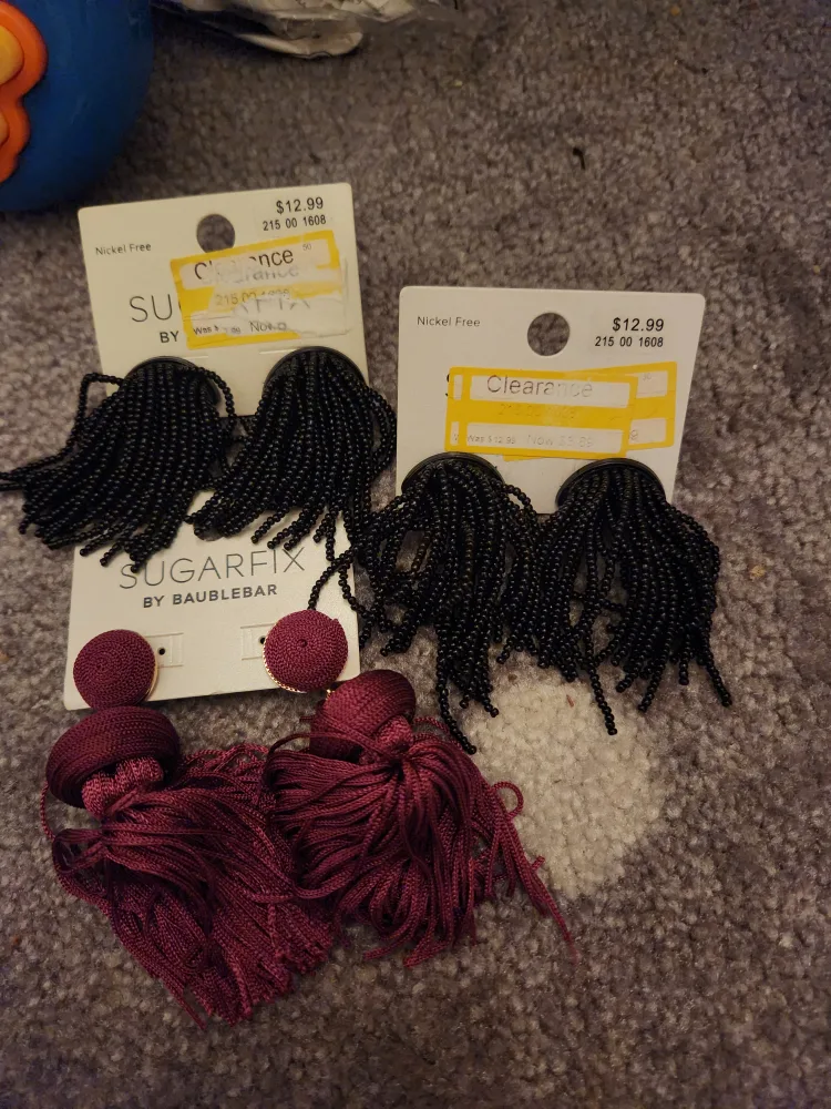 3 pairs of earrings.  SUGARFIX by BaubleBar Earrings thumbnail