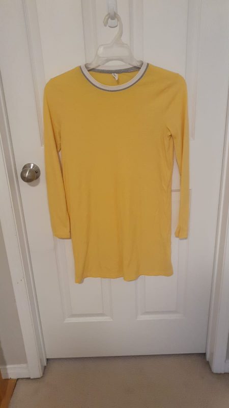 long top or Yellow Long Sleeve Dress