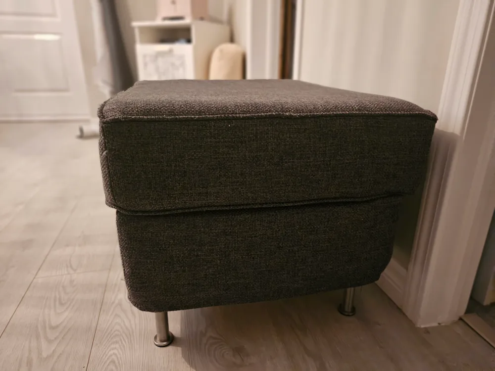Grey Ottoman Footstool image indicator(2)
