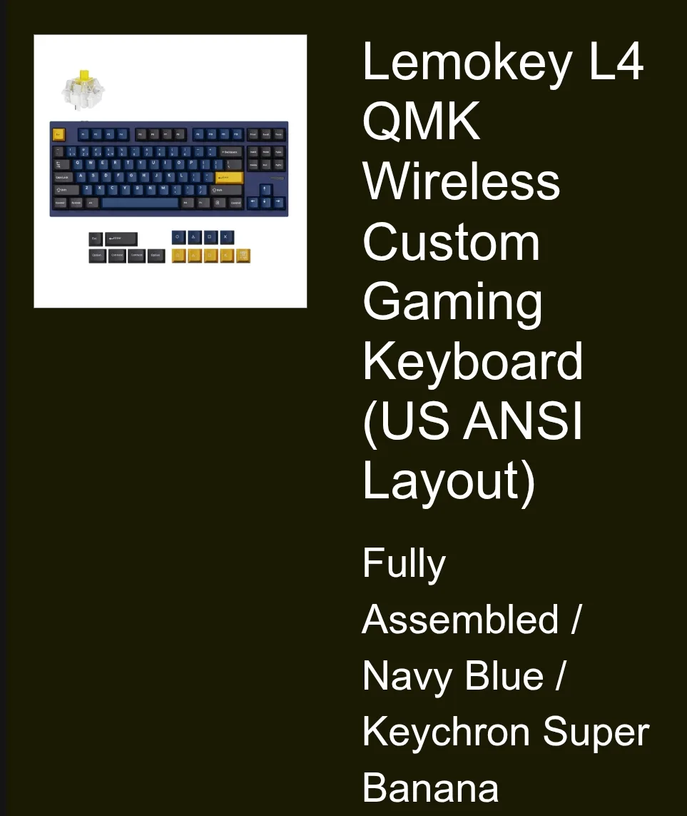 Lemokey L4 QMK Wireless Custom Gaming Keyboard image indicator(3)