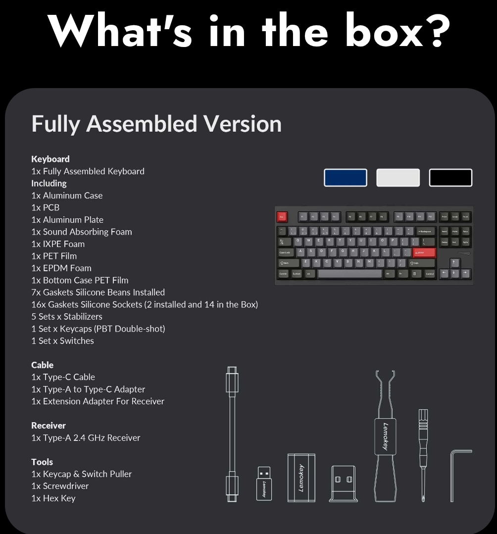 Lemokey L4 QMK Wireless Custom Gaming Keyboard - photo 4