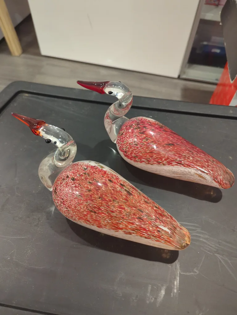 Glass Bird Figurines - Set of 2 thumbnail