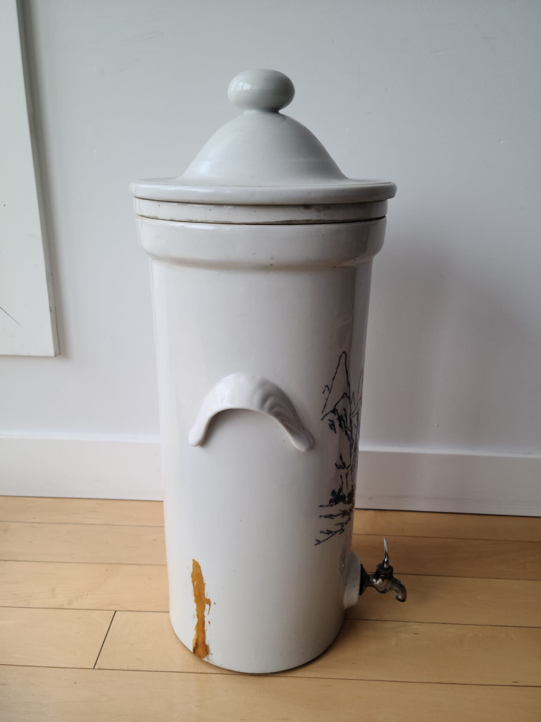 Rare Antique Stoneware Water Purifier - Miniature Doulton-style - photo 2
