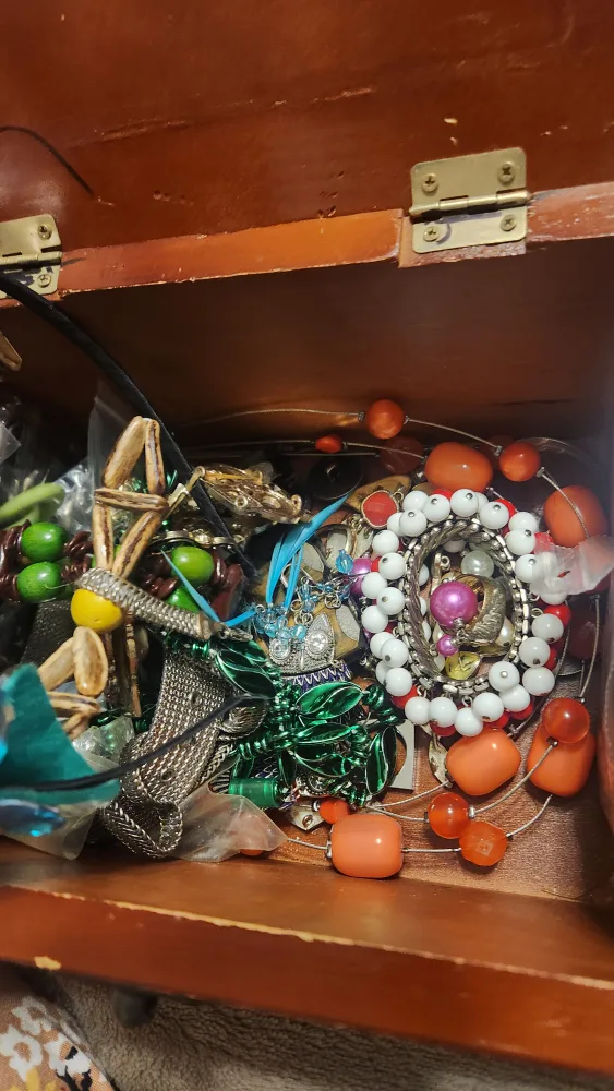 Jewelry Box with Assorted Jewelry image indicator(3)