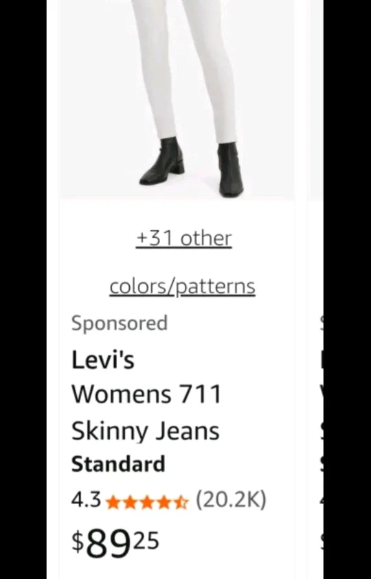 New Levi's Women's White Skinny Jeans image indicator(10)