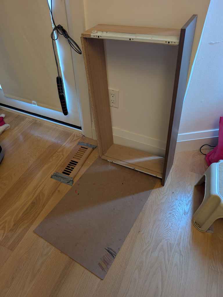Damaged Brown Wooden Dresser - photo 2
