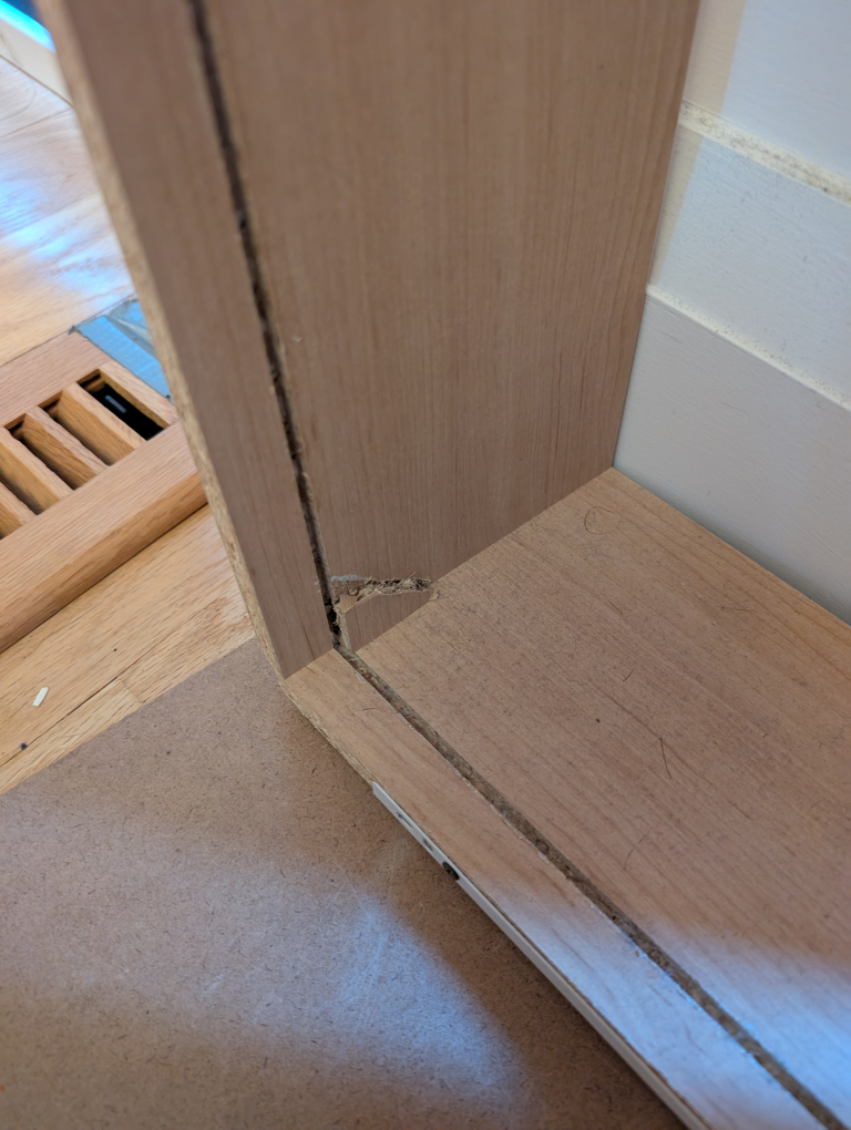 Damaged Brown Wooden Dresser - photo 3