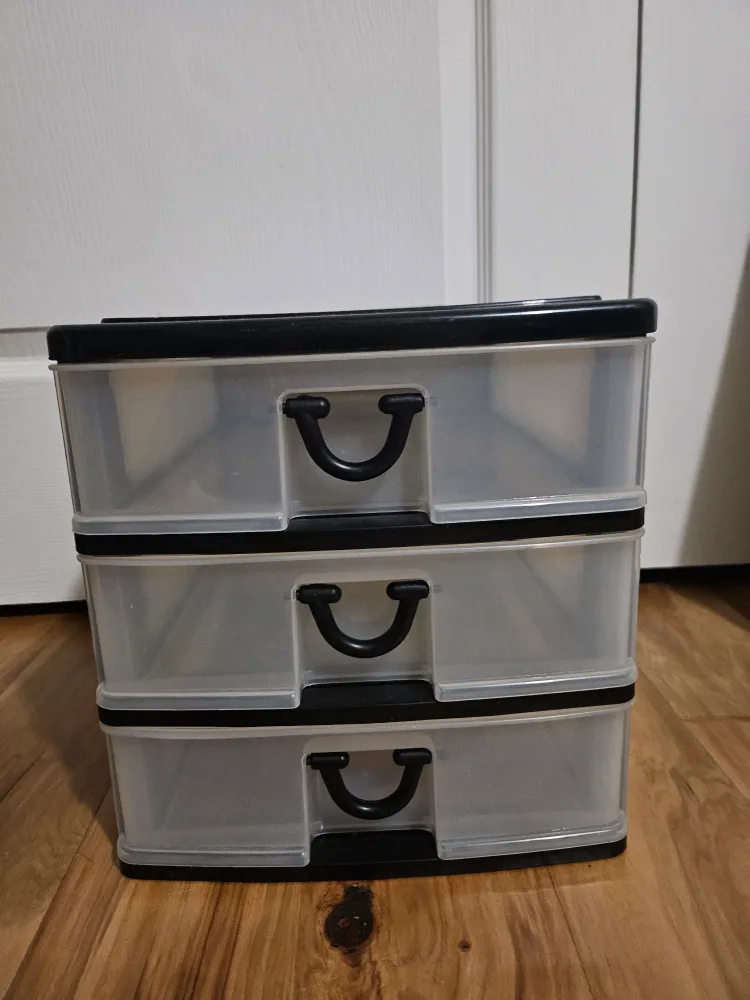 3-Tier Plastic Storage Drawer Unit 🇨🇦 thumbnail