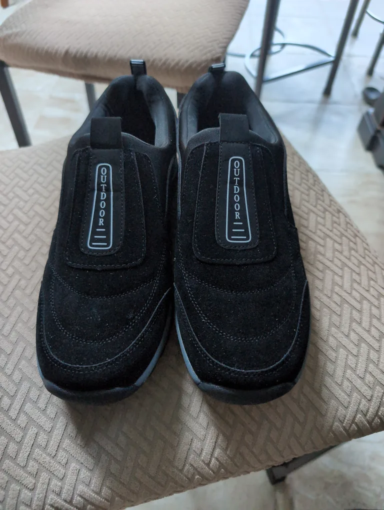 Outdoor Black Slip-on Shoes Size 46 image indicator(2)