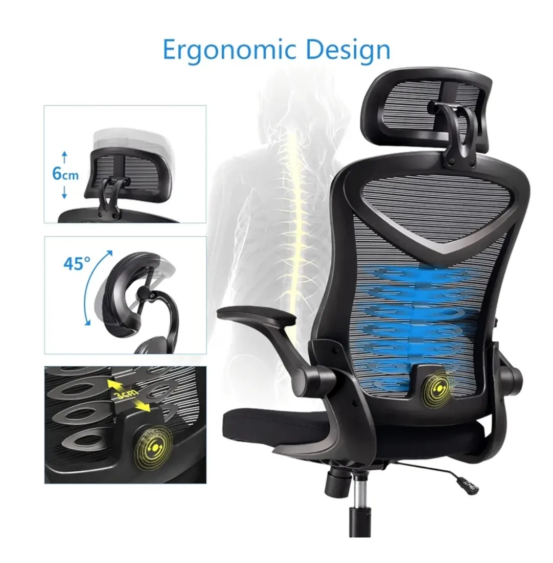 Black Ergonomic Mesh Office Chair thumbnail