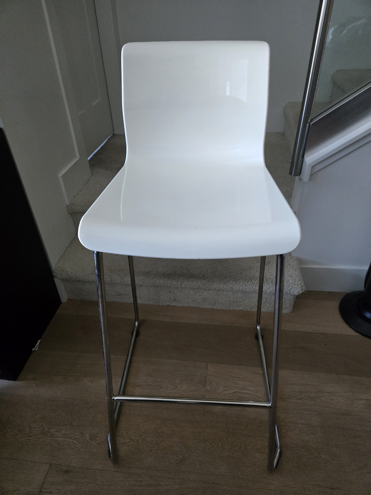x2 White Modern Bar Stool - photo 2