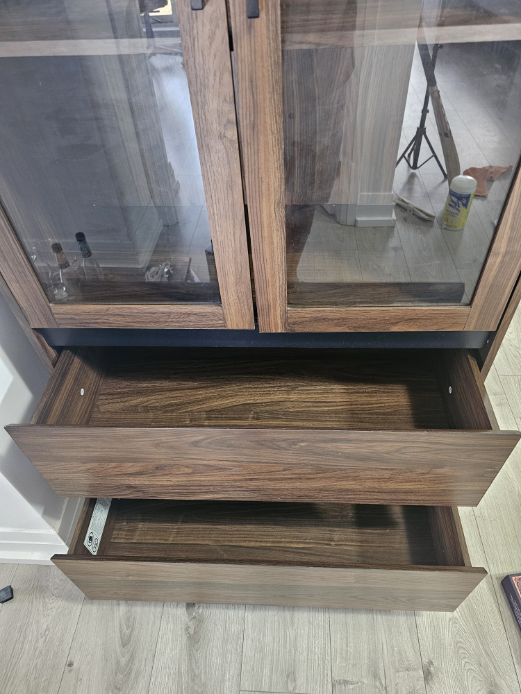 Brown Wooden Display Cabinet - photo 4