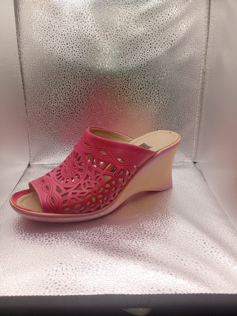 Duly Pink Wedge Sandals - Size 37 thumbnail
