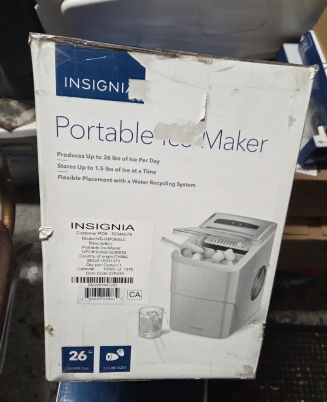 Insignia Portable Ice Maker NS-IMP26SL0 image indicator(3)