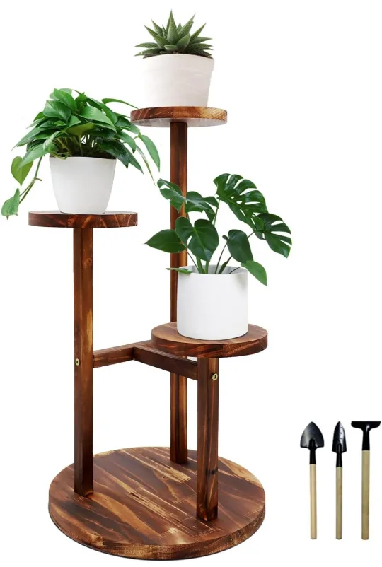 Wooden Plant Stand - Indoor/Outdoor thumbnail