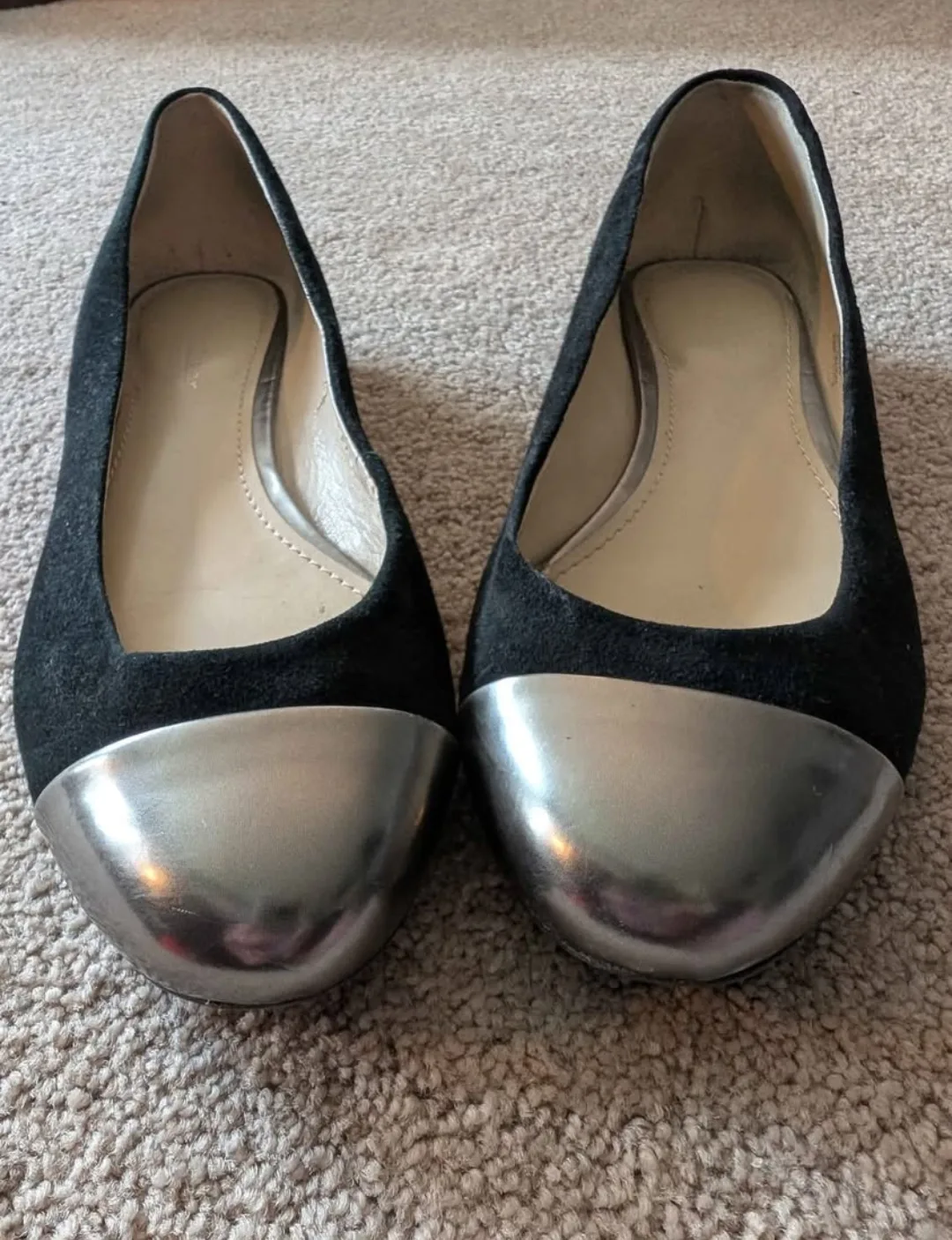 Black Leather Slipper Shoes - size 8 image indicator(2)