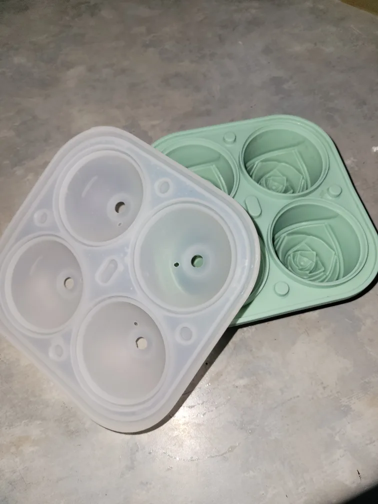 Silicone Ice Cube Molds - Sphere & Rose thumbnail