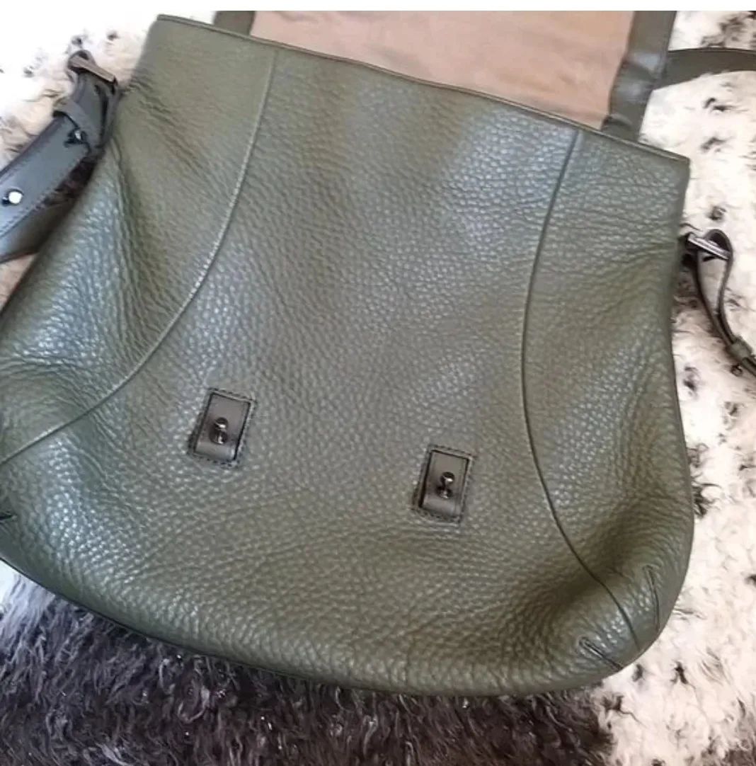 Mackage Olive Green Leather Satchel image indicator(5)