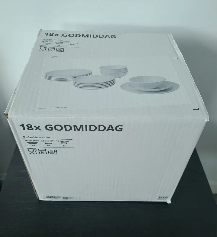 IKEA GODMIDDAG 18-Piece Dinnerware Set - BNIB thumbnail