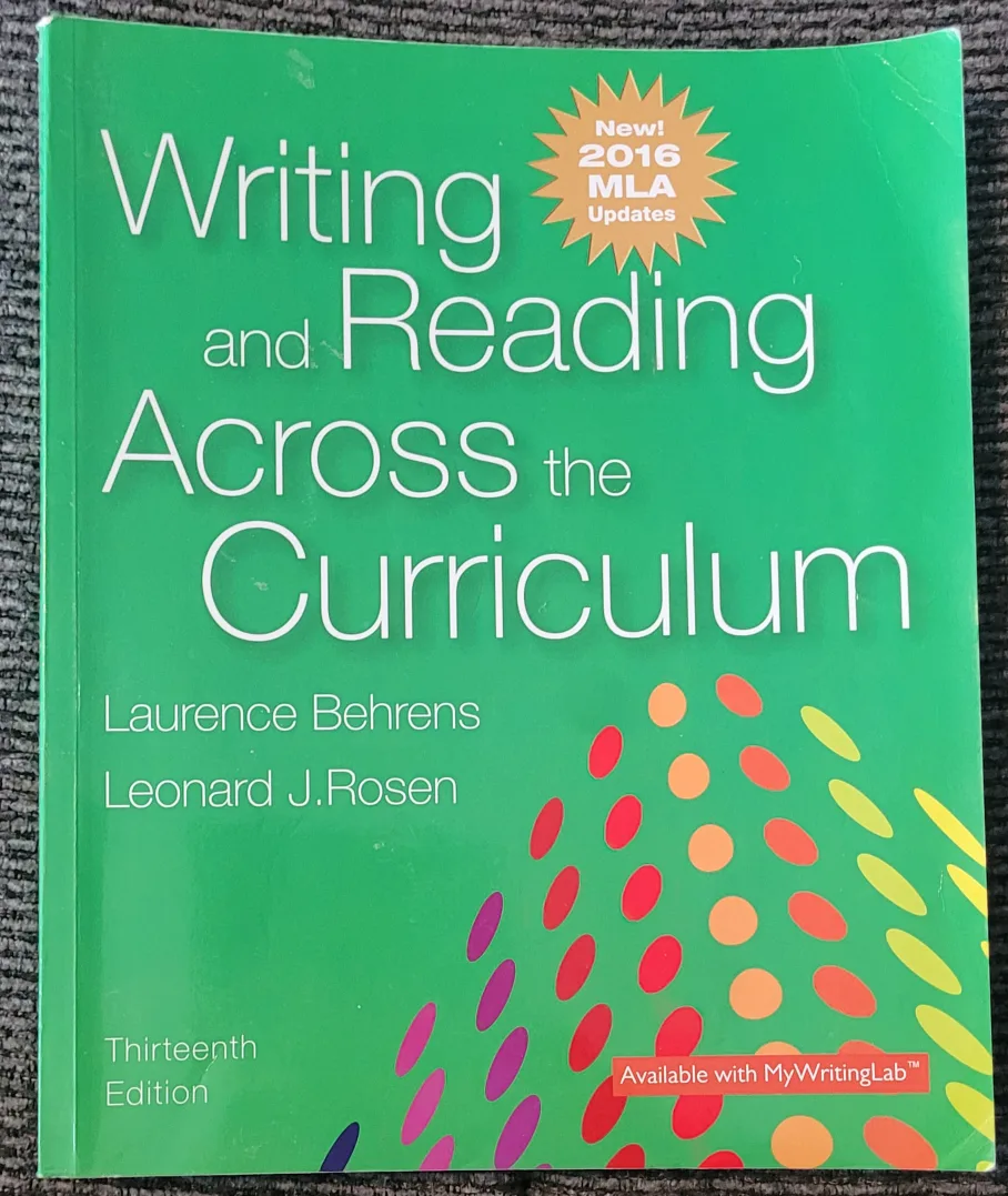 Writing and Reading Across the Curriculum, 13th Ed thumbnail