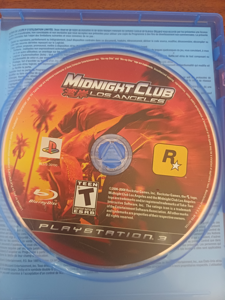 Midnight Club Los Angeles - Playstation 3 Game🧡