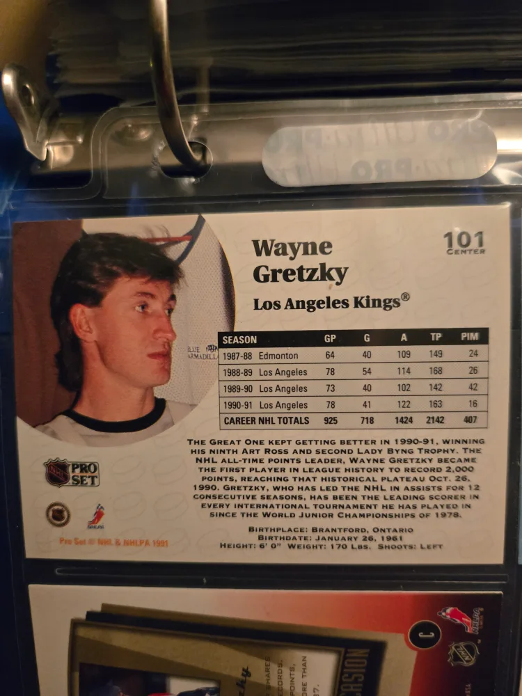 Wayne Gretzky Hockey Card - Los Angeles Kings image indicator(2)