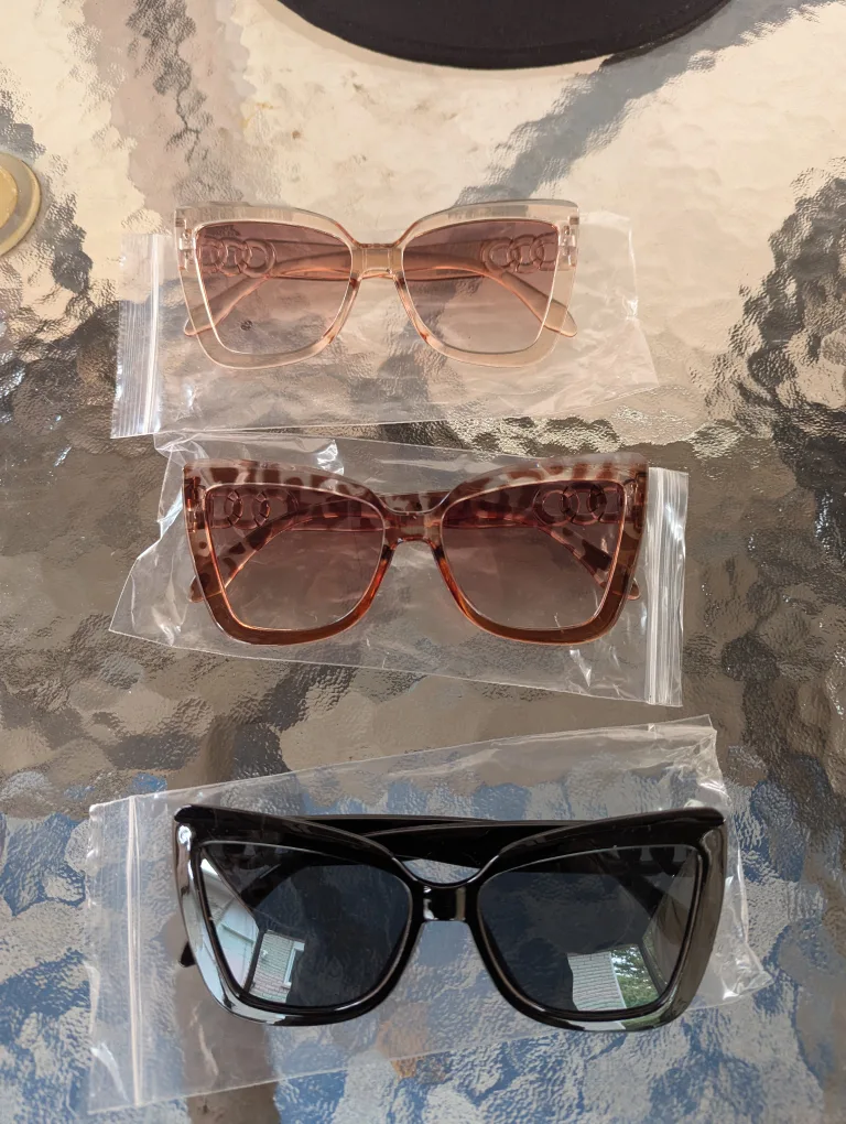 Sunglasses with Chain Detail - Set of 3 thumbnail