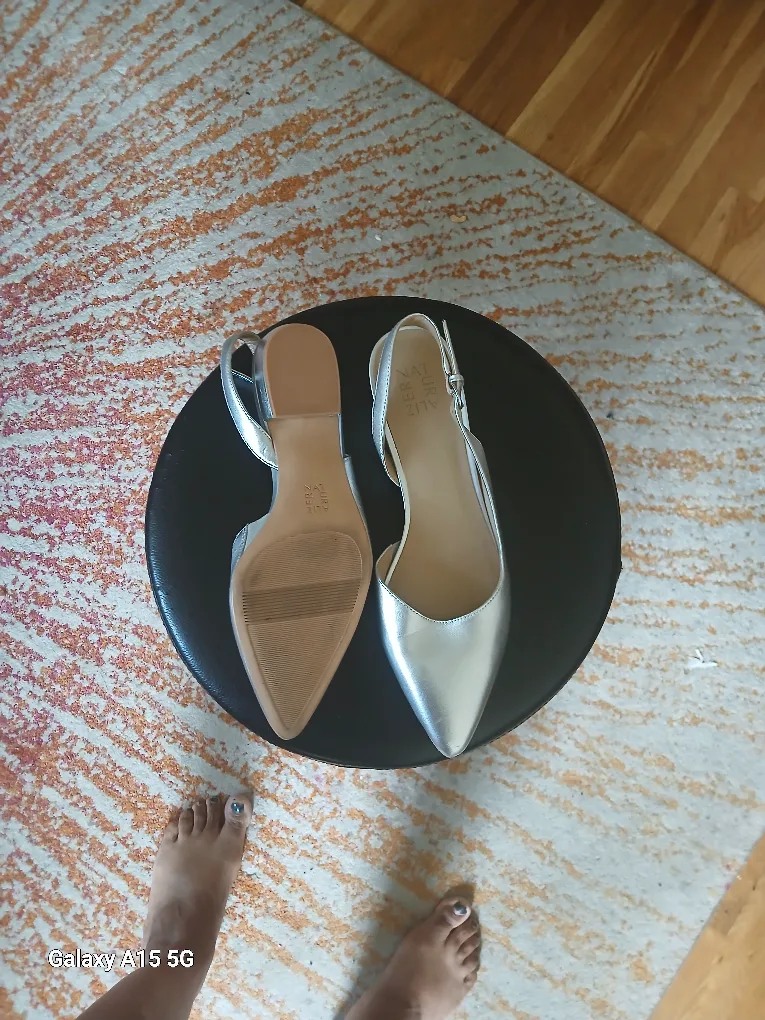 Naturilizer Liz Silver Slingback Heels thumbnail