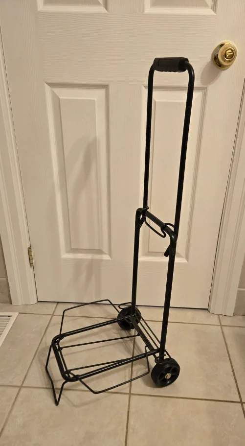 Foldable Rolling Cart - Black thumbnail