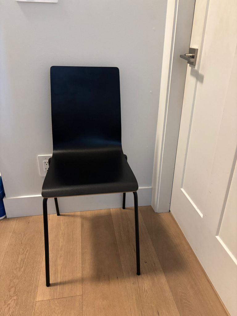 Black Stacking Chair - photo 2