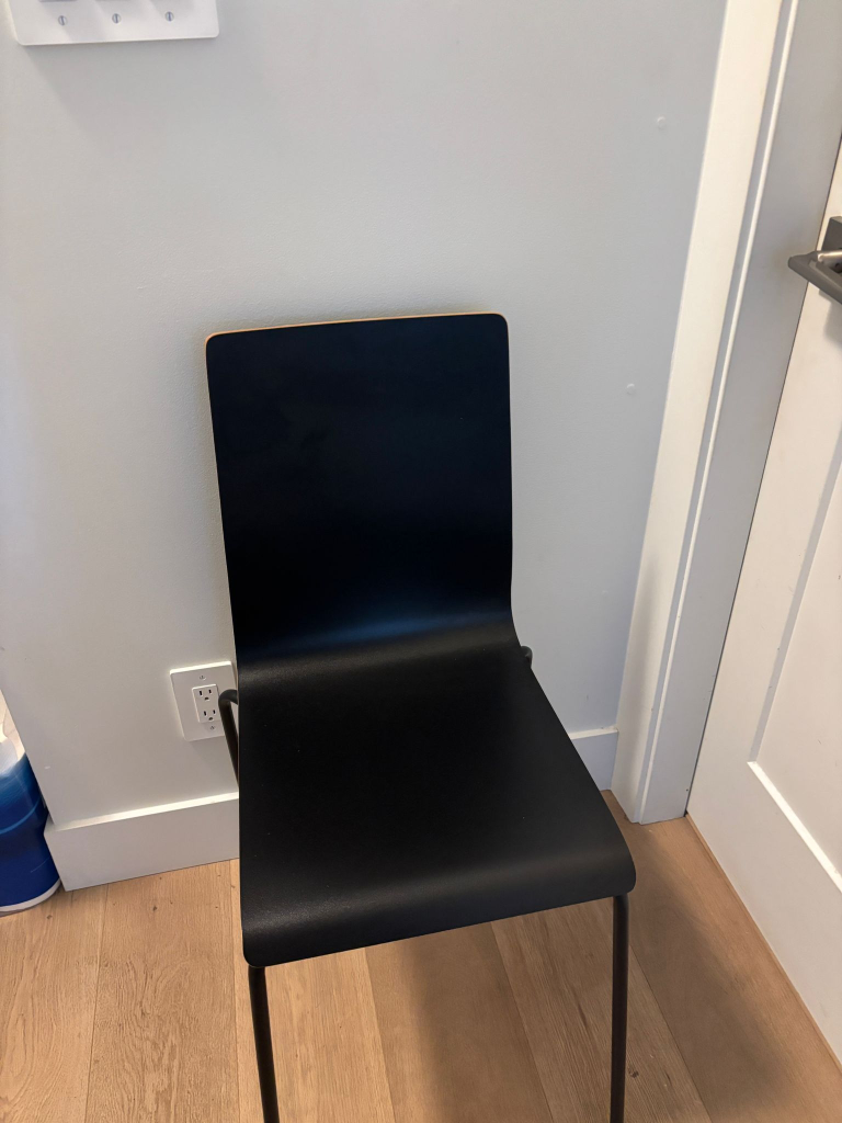 Black Stacking Chair - photo 3