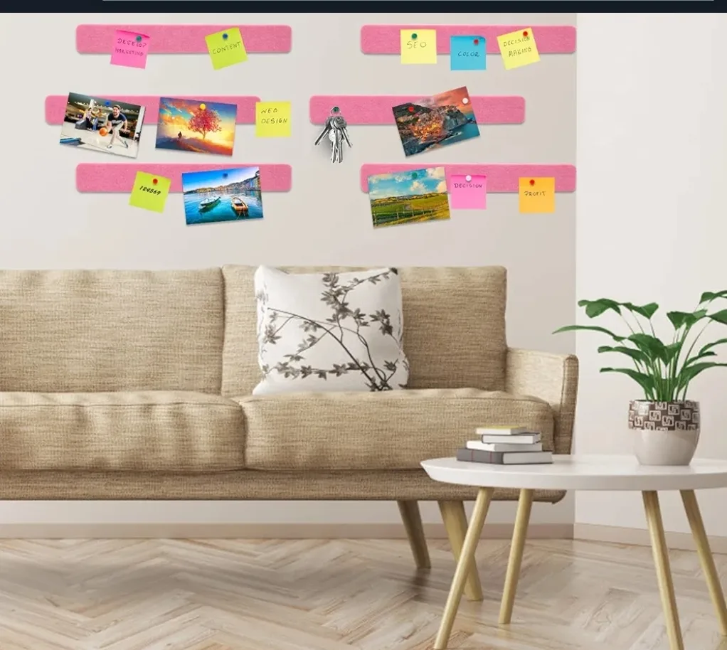 Pink Felt Pin Board Strip image indicator(4)