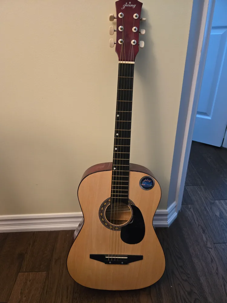 Jixing DD-381 Acoustic Guitar with Case image indicator(2)